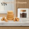 Reusable Cork Tapered Soft Wood Wine Cork, Leakproof Beer Bottle Stopper, Natural Wooden Lid for Glass Bottles Mason Jar, Kitchen Supplies Jar