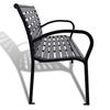 Garden Bench 125 cm Steel and WPC Black