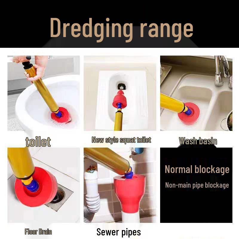 Toilet & Drain Unclogging Tool for Bathroom & Kitchen