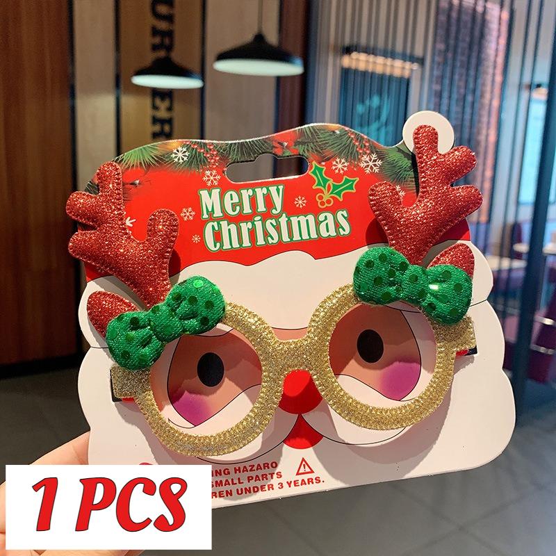 1 Stück Weihnachtsdekorationsbrille Kinder Erwachsene Niedlich Verkleiden Weihnachtsbaum Design Weihnachtsverkleidung Geschenk Brillengestelle