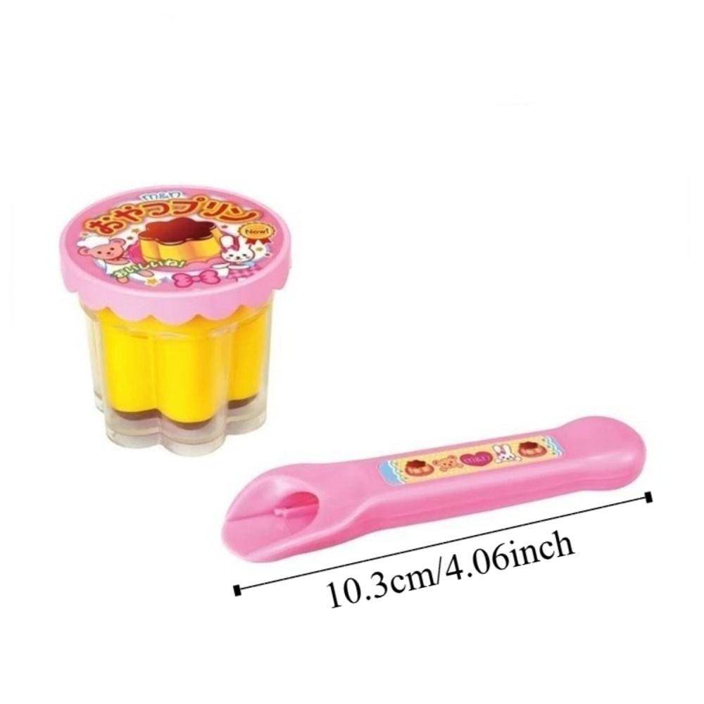Role Play Pudding Feeding Toy Simulation Play House Toys Strawberry Pudding Toy  for Friend