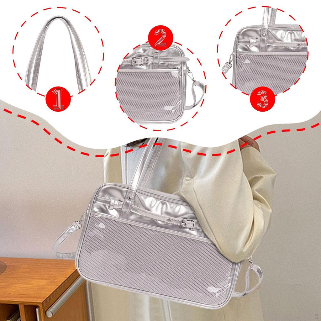 Japanese Stylish Shoulder Bag Elegant Top Handle Versatile Portable JK Handbag