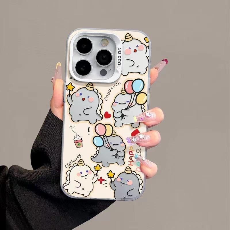 Cute Play Little Dragon is suitable for iPhone16 mobile phone case 14Pro niche x Apple 12 cartoon 11 cute xr