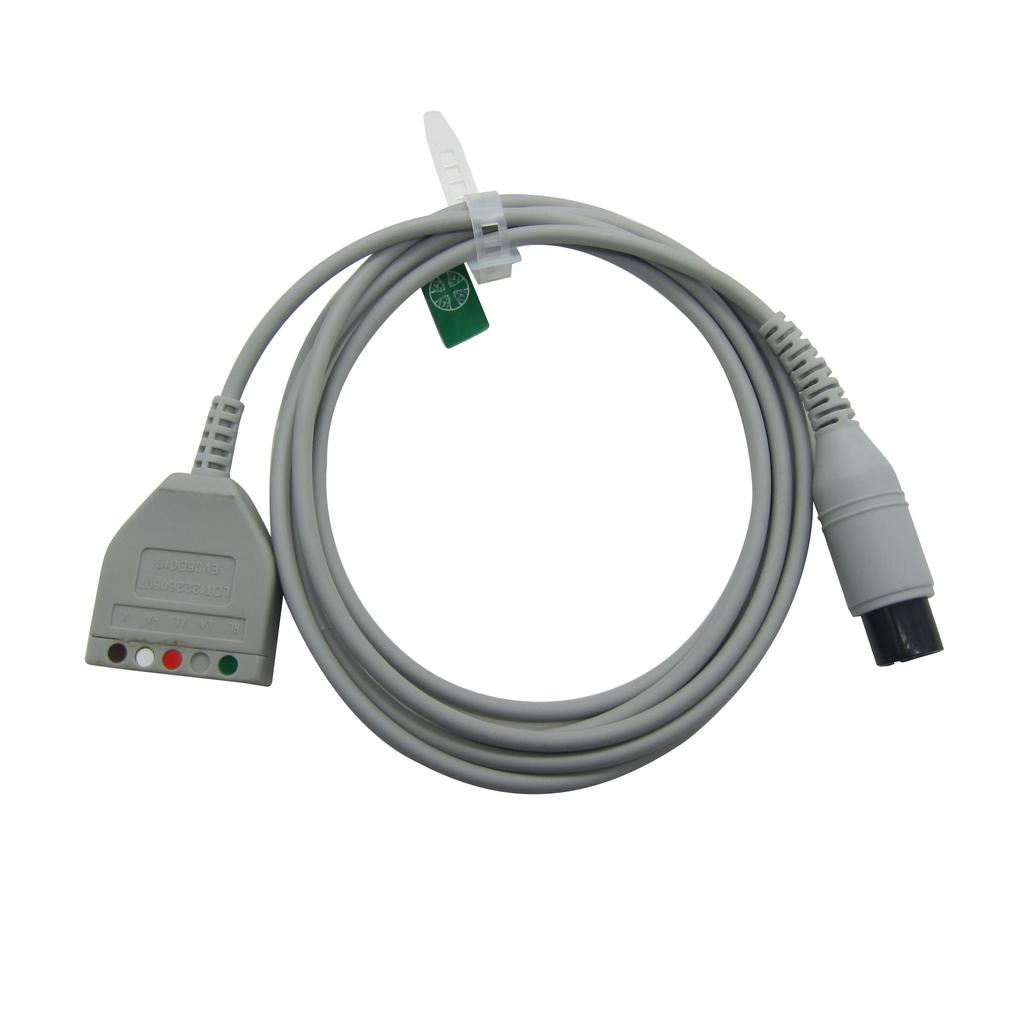 Universal Replacement ECG Trunk Cable AHA Intermediate Adapter, Use for Companion ECG Lead Wires