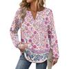 Women's Retro Printed Fashionable Long-sleeved Top