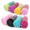 Tbestmax 800 Disposable Mascara Wands Eyelash Brush Spoolies for Eyebrow Eye Lash Extension, Makeup Brushes Applicators Kits - 8 Colors