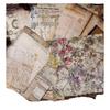 Large Retro Double-Sided Adhesive Journal Base and Decorative Background Paper Stickers