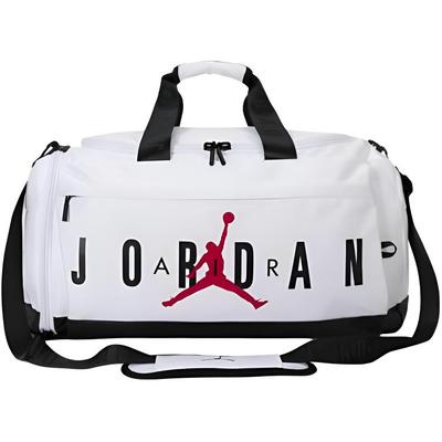 Jordan Polyester One-Shoulder Crossbody Reisetasche Unisex Weiß JD2423034AD-002