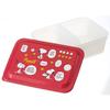Skater Bento Box, Antibacterial, Fluffy, 600ml, Packing, Integrated Air Valve, 1 Tier, Snoopy Peanuts PAS6AG-A