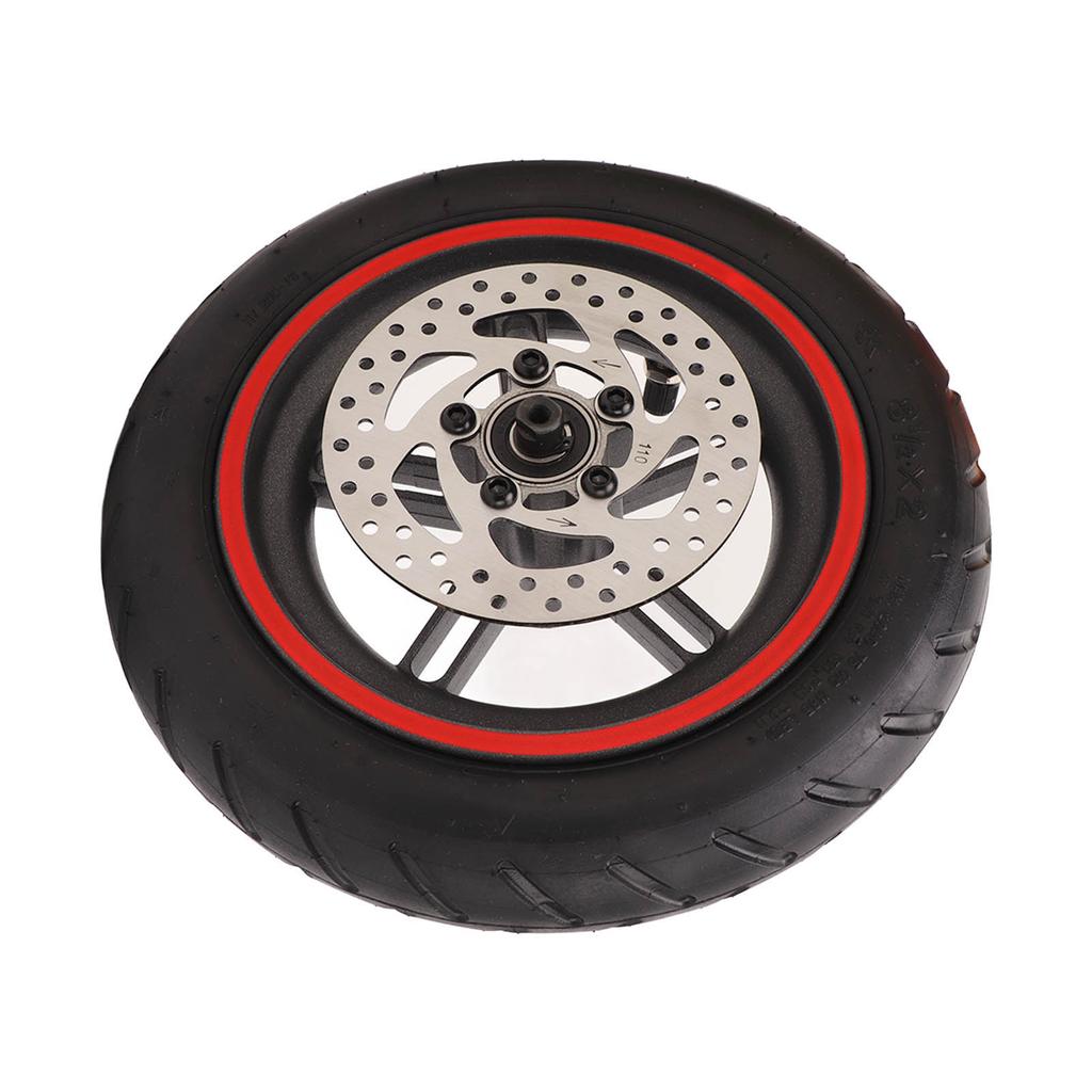 Sestava zadního kola elektrické koloběžky Červená zadní pneumatika s 110mm kotoučovou brzdou pro Xiaomi M365 1S