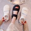 Sandals women's outer wear 2025 summer new thick-soled muffin shoes with skirts thick-soled Roman cool slippers