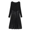 2024 Winter Women's European & American Style Loose Lantern Skirt Evening Dress