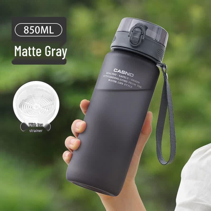 Portable Large Capacity Sports Water Bottle with Straw