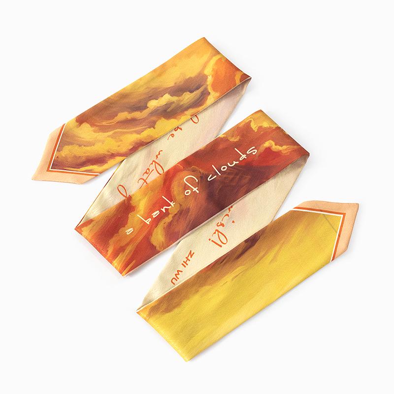 

Шелковый шарф: Розовая повязка для волос, завязка для сумки, пояс от Beauty Invasion Project