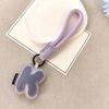Exquisite Leather Keychain: 26 English Letters - Simple Couple Style Bag Charm, Ideal Small Gift