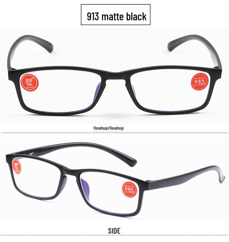 

Очки для чтения 2025 TR90 с защитой от синего света для мужчин и женщин: Пресбиопические очки с аксессуарами для пожилых людей. +250