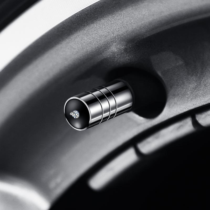VW GTI GOLF 2026 Hot Car Metal Wheel Tire Valve Caps Dust Capwith Car Accessories For Volkswagen VW GTI Rline R Polo Golf MK8 Pa