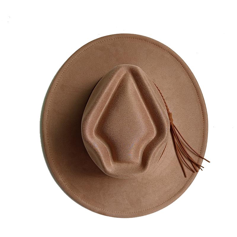 Dark blue Suede Hat LOVE Fashion 2026 New Autumn/Winter Collection Unisex Felt Fedora Hat Classic Church Hat Women's Sun Hat