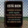 Unique Spanish Metal Wall Art 8x12 Inch Black Indoor Outdoor Metal Sign