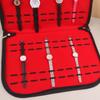 20 Slot Watch Travel Case Pouch Leather Watch Storage Bag  Exhibition