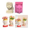 Nonstick Cute Wreath Girls Pen Holder Mold Flower Pot Silicone Mold DIY Crafts Ornament Tool DIY Succulent Planter Mold