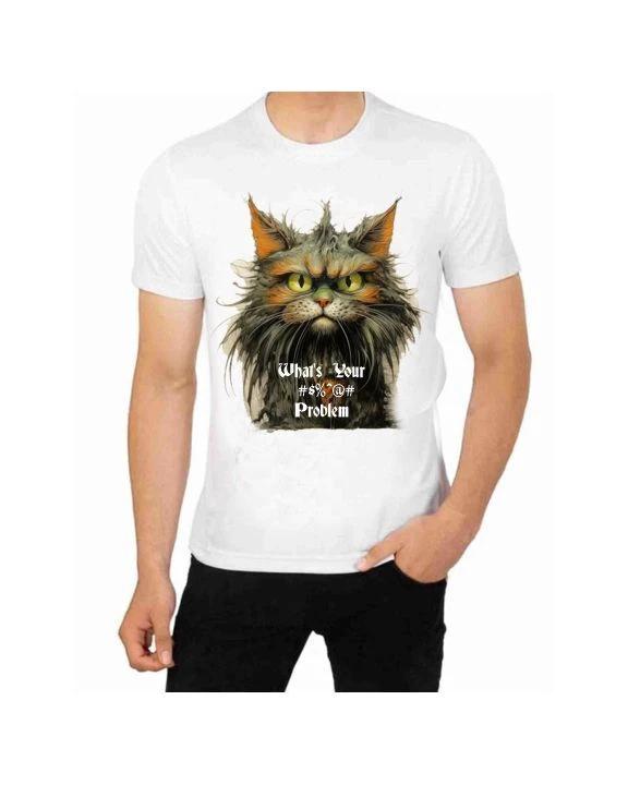 Cat What s Your #%^&(*$# Problem T-Shirt for Men Apparel Pets Animals S