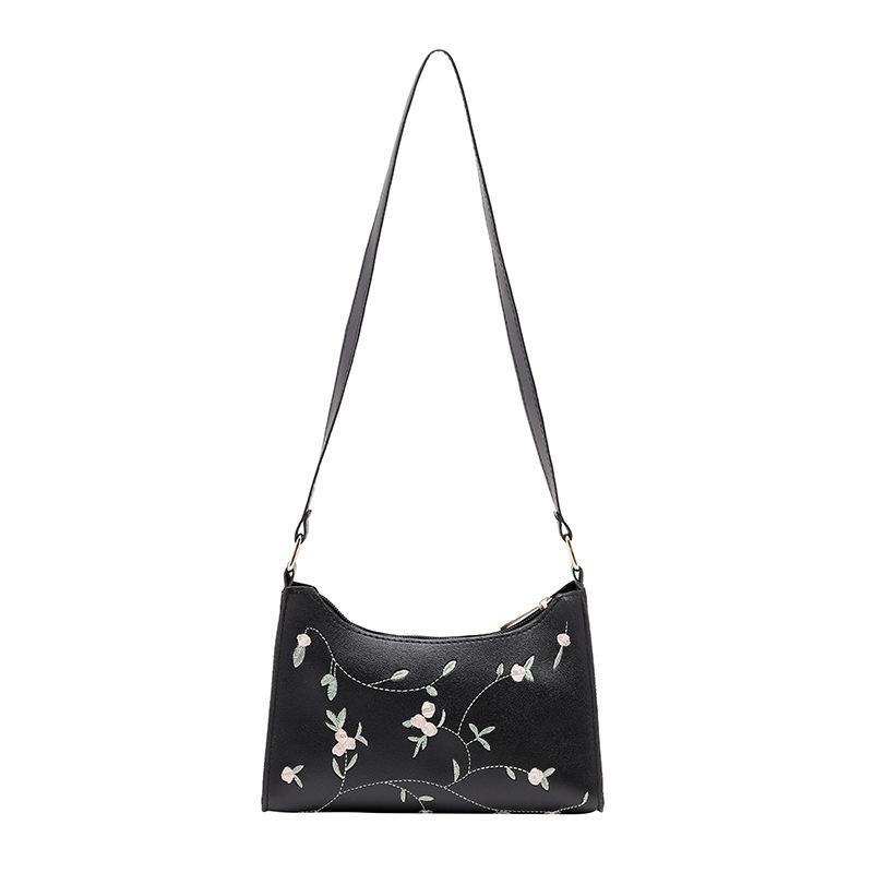 New Minimalist, Embroidered Armpit Bag, Versatile Women's Bag, Shoulder Bag, Women's Bag