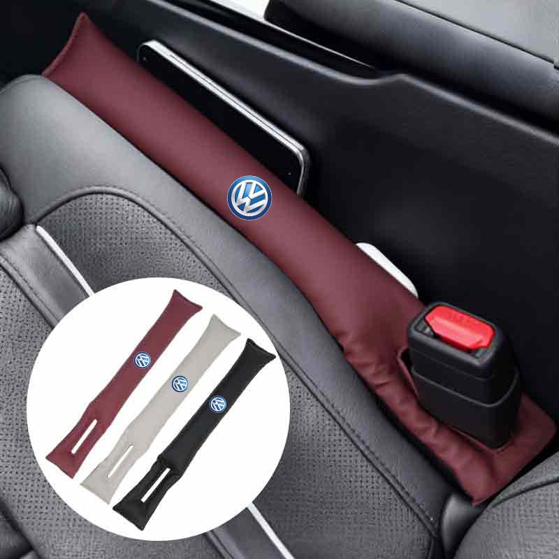 Automotive Two-tone Leather Seam Strip Leak-Proof Auto Seat Gap Plug For VW GTI Polo Passat Scirocco Golf Touareg Touran Sharan
