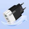 33W GaN USB Charger: QC 3.0 & PD Fast Charging, 9V/12V, US/EU Standard
