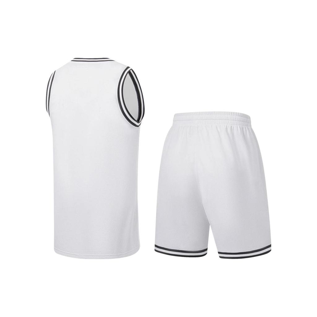 Li Ning Professional Basketball Collection Basketball Suit Men's Standard White AATT001-4