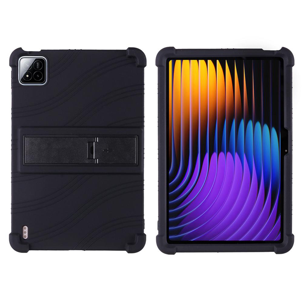 

Для Xiaomi Pad 7/Pad 7 Pro Силіконовий чохол з підставкою Міцний захисний чохол Black