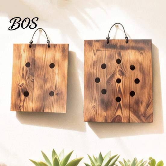 Easy Hang Plant Mount Staghorn Fern Mounting Kit Wooden Board Hanger Rustic Wall Decorative Planter for Ferns Orchids Air Plants Indoor Outdoor Decor