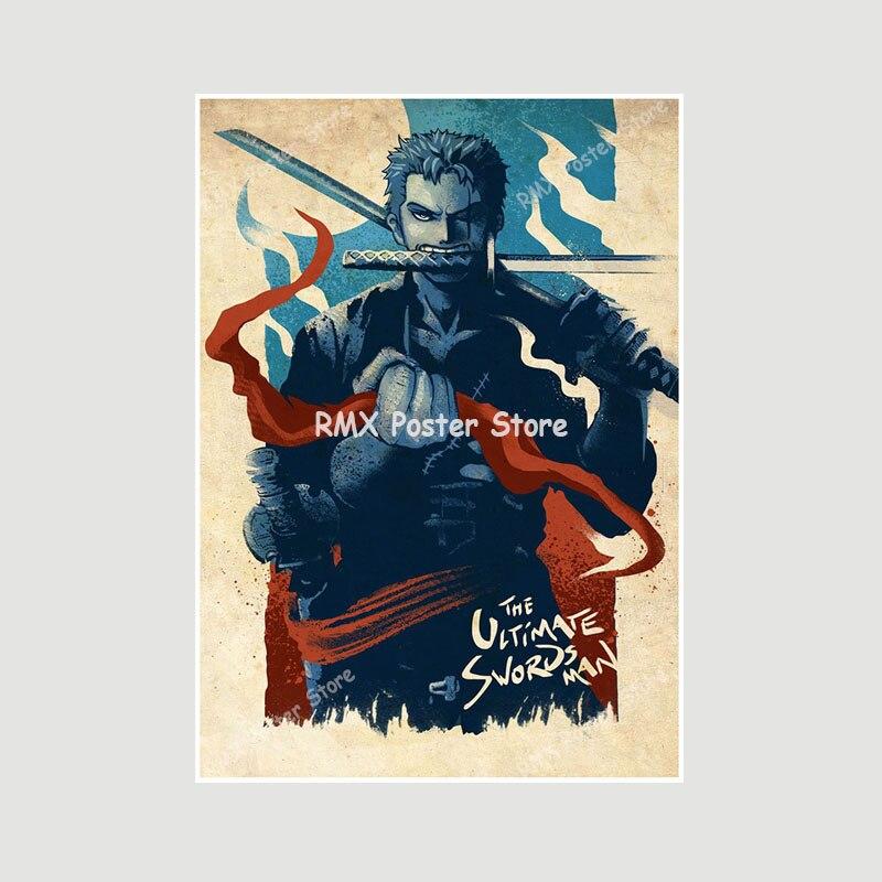 

One Punch Man JoJo s Bizarre Adventure Art Painting Картинки для бара Кафе Домашний декор Белая бумага Украшение комнаты Аниме Плакаты 30x21cm