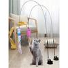 1 Piece Cat Teasing Stick Interactive Toy, Pet Artificial Feather Bell Refill Replacement Catcher Product, Suitable For Cat Exercise