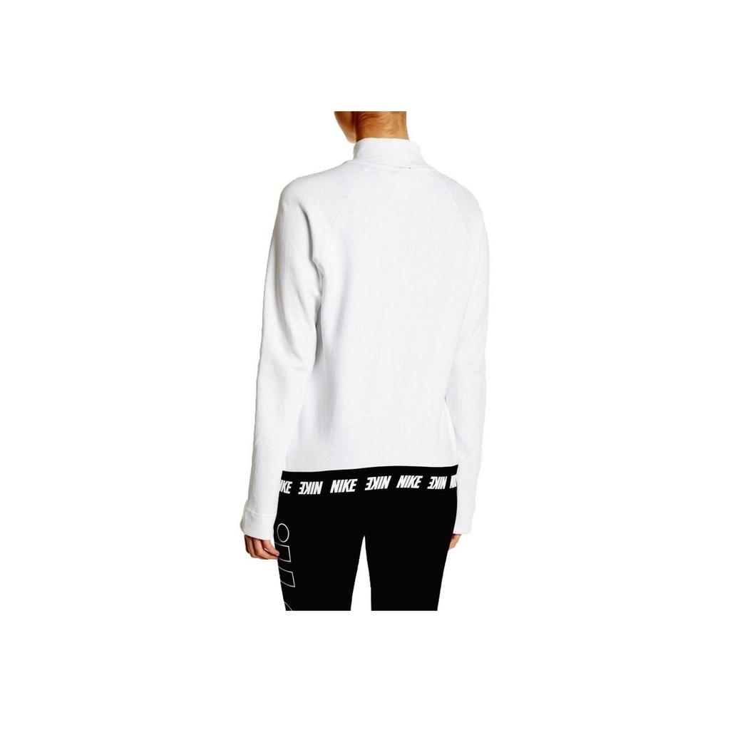 Nike SS23 Solid Logo Print Blended Long Sleeve Jacket Women Jacket Black White 853949-100