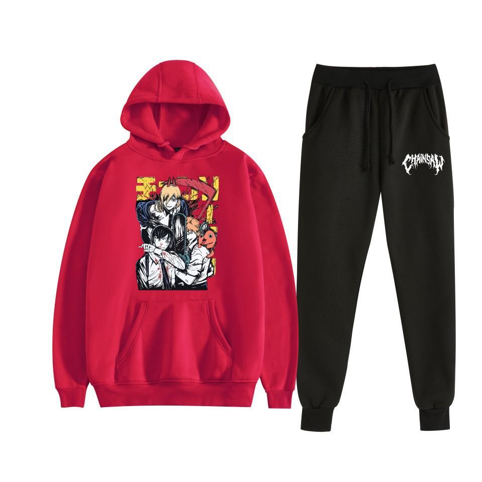 Chainsaw Man Chainsaw Man Anime Loose Hooded Sweater Set Hoodie Spot