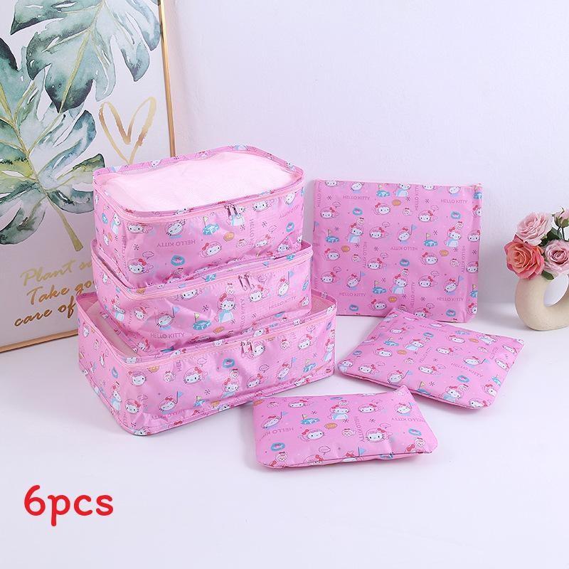 Hello Kitty Kuromi Reise-Aufbewahrungsset Mit Wasserdichtem Oxford-Gewebe Zur Kleiderorganisation