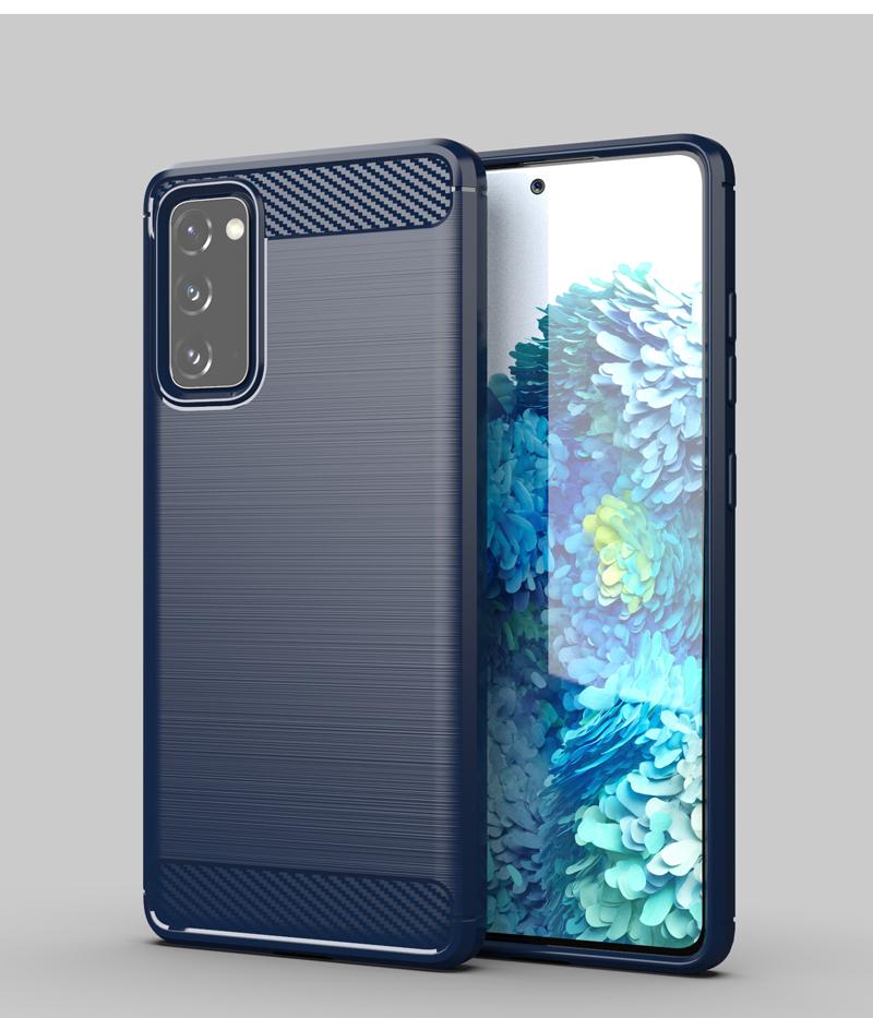 

Для Samsung Galaxy S20 FE Чехол Силиконовый Чехол из Углеродного Волокна Для Samsung S20 Fan Edition Чехол Для Samsung S20 FE S21 S22 Ultra Чехол Samsung S22 Ultra синий