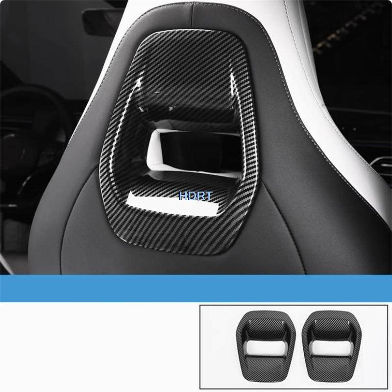 Car Style Steering Wheel Gear Shift Window Control Panel Vent Outlet Cover Carbon Fibre Interior Sticker For BYD Seal 06 2024 +