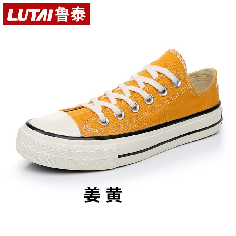 Little white shoes white canvas shoes work shoes men's casual shoes one pedal lazy shoes men's shoes single shoes sneakers