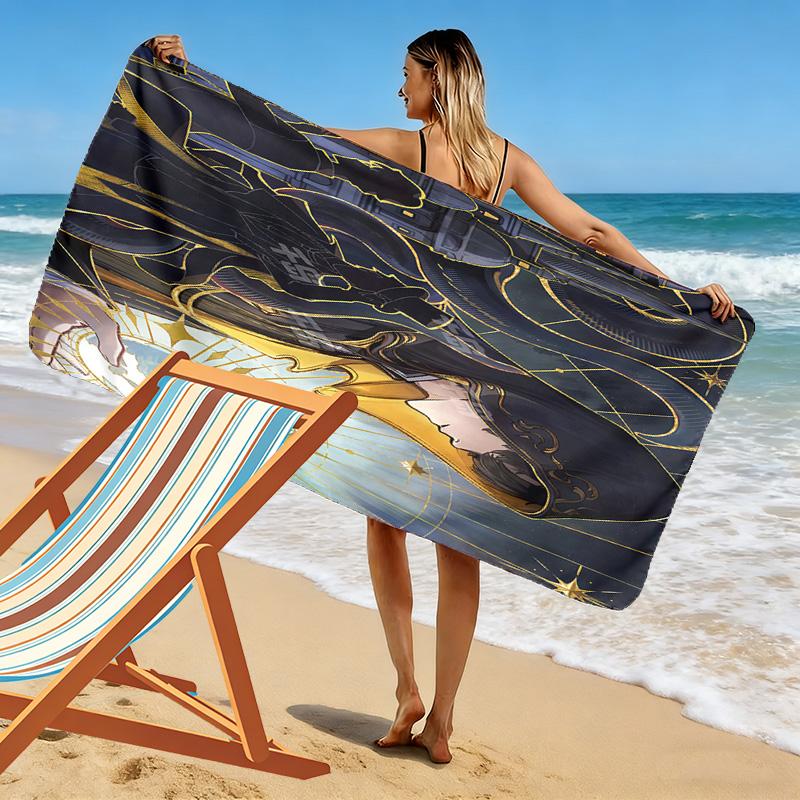 Lord of Mysteries Print Beach Towel, Large Soft Quick Dry Towel for Beach Camping Swimming