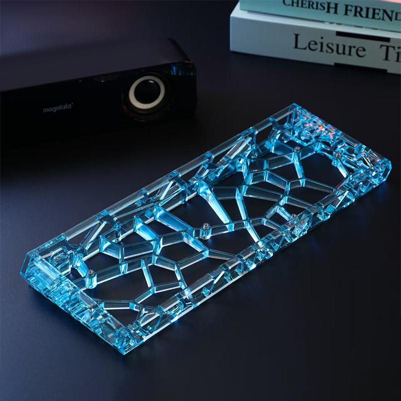GH60 Hollow Transparent Keyboard Shell, Universal 60% Layout Case For Mechanical Keyboard DIY Custom Accessories