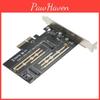 To Pcie X4 M2 Nvme Expansion Card Ssd Adapter Card With M2 Mkey Bkey Interfaces Support Nvme