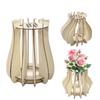DIY Craft DIY Flower Vase Assemble Kit Wooden Vase Kit Bouquet Vase  Office Decor