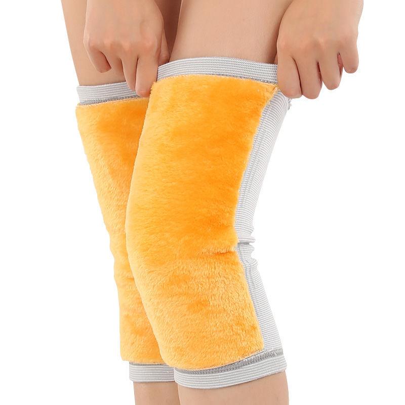 Unisex Thickened Fleece-Lined Knee Warmers for Winter Knee Joint Protection and Cold Protection for the Elderly