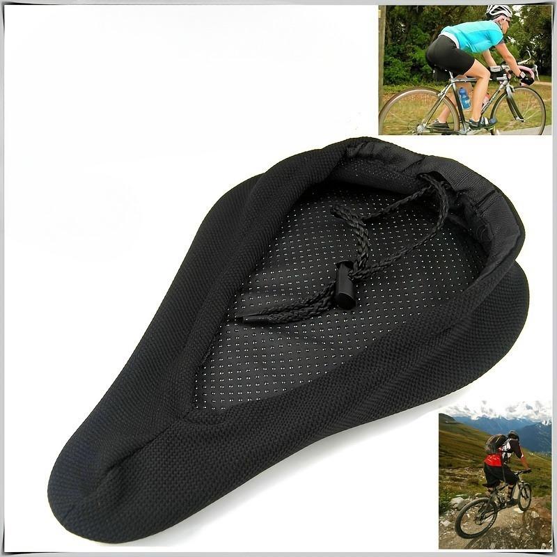 3D Soft Bike Seat Cover Breathable Bicycle Saddle Seat Cover Wide Foam Mountain Bicycle Seat Cushion Bicycle Accessories