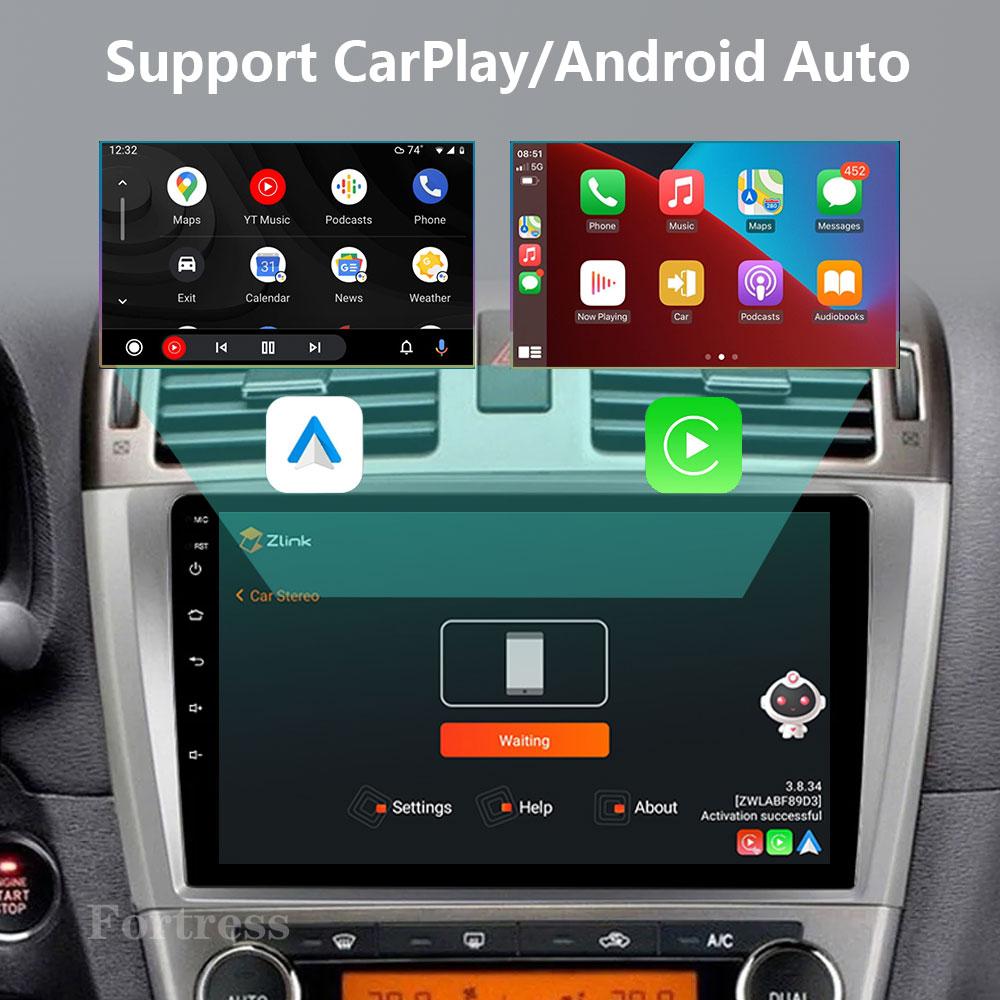 Android 14 Carplay Auto Car Radio For Toyota Avensis T27 2009 2010 2011 2012-2015 GPS Navigation Multimedia Player DSP Stereo 4G