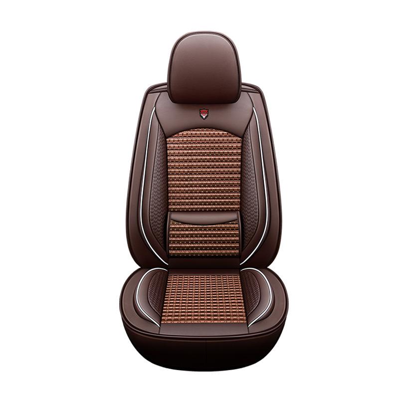 All-Season Universal Leather Car Seat Cushion for Five-Seater Vehicles