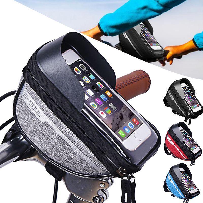 Stylish B-soul Bicycle Handlebar Bag With Sensitive Touch Screen And Large Capacity
