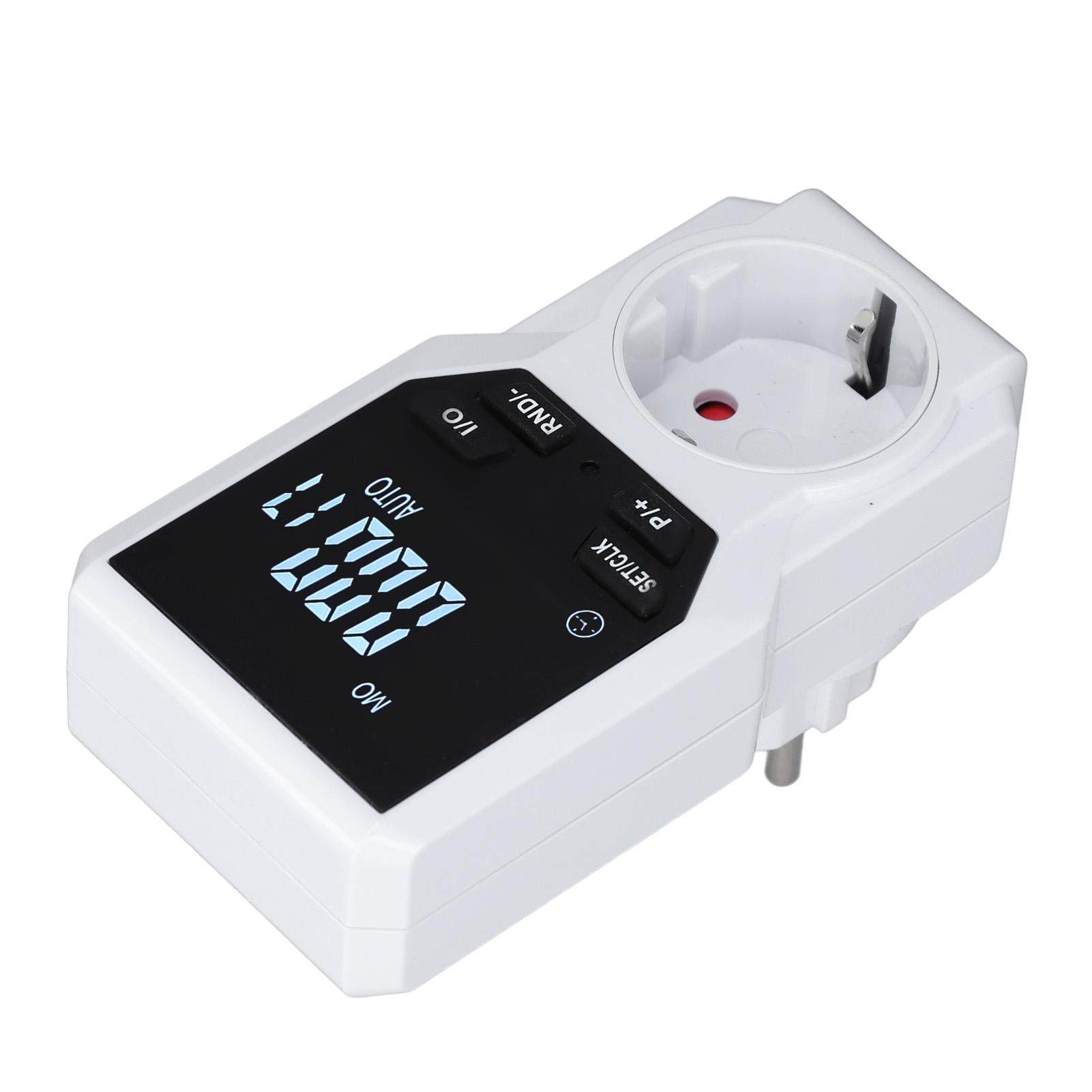 

Розетка з таймером Цифровий електричний внутрішній перемикач живлення з таймером Кухня Домашня вилка ЄС 230 В